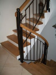 Treppengel�nder mit Holzhandlauf
